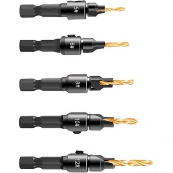 Hex Shank Woodworking Countersink Drill Bits