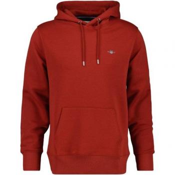 Gant Felpa con Cappuccio Uomo Reg Shield Rosso Iron S