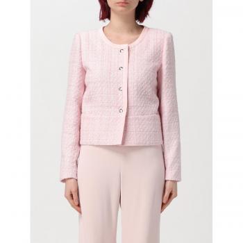 Women's Emporio Armani Pink Blazer – Size 42 (Collarless)