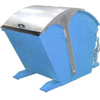 EuroKraft Pro 610855 Volquete de 1 Unidad con Tapa Circular