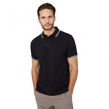 Maine Men's Pique Tipped Polo Shirt