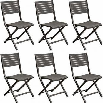 Lucca Chaises Pliantes (Lot de 6)