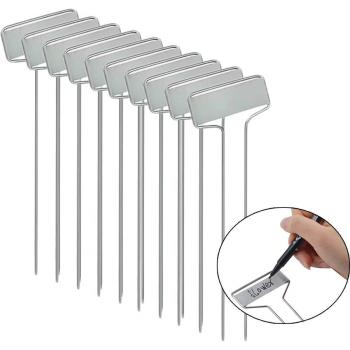 10 Pack Copper Garden Plant Markers with Marker