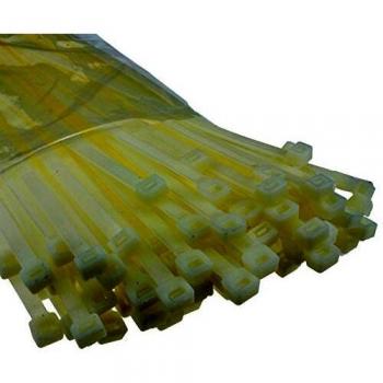Natural Cable Ties 450mm x 7.5mm Nylon 66 UL Approved 100 Count