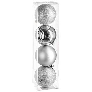 Boules de Noël Argent 80mm