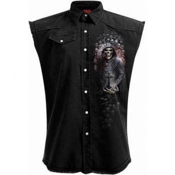 Débardeur Reaper Time délavé unisexe taille L