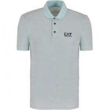 Polo Core Identity EA7 para Hombre en Azul Grisáceo