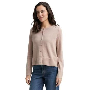 TOM TAILOR Damen Cardigan, beige, Größe S