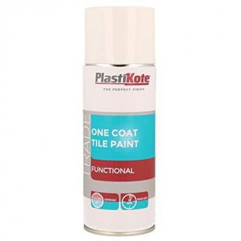 Plasti-Kote PKT71026 Coat Tile Paint, White, 1 Count (Pack of 1)