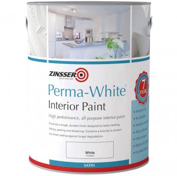 Zinsser Perma-White Interior Paint Satin 1 litre ZINPWIS1L
