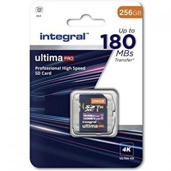 Carte SD 256 Go Vitesse 180 Mo/s