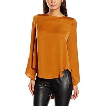 VILA CLOTHES CAMISA VISAMINA MANGA LARGA MUJER, Marrón