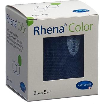 Hartmann Rhena® Color Mittelstreckbinden, 6 cm breit, 5 m lang, blau