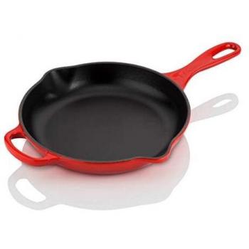 Sartén Skillet de hierro fundido Le Creuset de 20 cm de diámetro, en color cereza