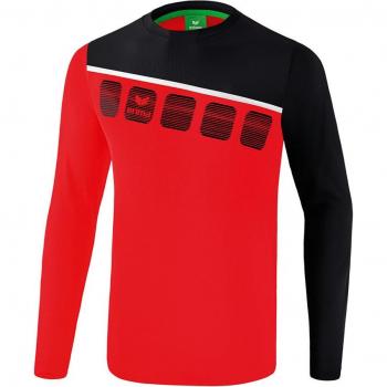 Langärmeliges Trainingsshirt für Kinder Erima 5-C Rouge 12 Jahre alt unisex