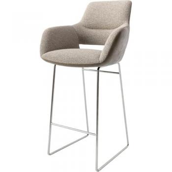 DELIFE Yago‑Flex Barhocker – Kombinierter Edelstahl