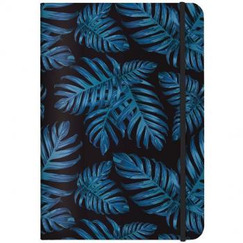 Philodendron A5 Notizbuch in Blau