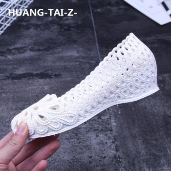 Calzado Plástico Blanco Elegante