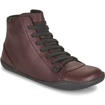 CAMPER Peu Classic Bordeaux Smooth Leather Ankle Boots