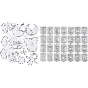 40 Pcs Scrapbooking Stencils