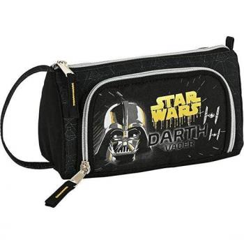 Schwarze Star Wars Fighter Schulmäppchen (20 × 11 × 8,5 cm) – 32-teiliges Set