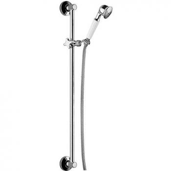 Douche Paffoni Ricordi Style Vintage avec barre 60cm, Chrome