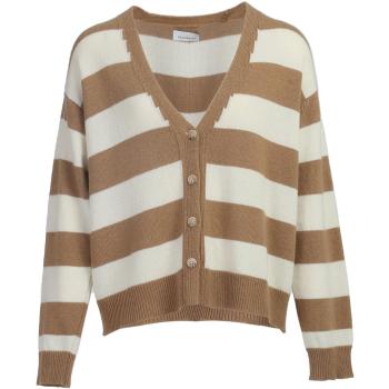 Cardigan corto striato