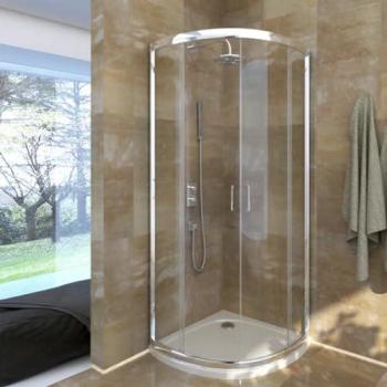Doccia Box Circolare in Cristallo Trasparente – Essential