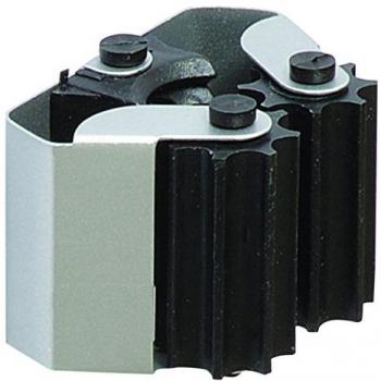 BRINOX Cuelga escobas con Rodillos Individual, Cromado Mate, 1 Unidad