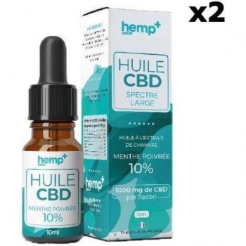 Duo di Oli CBD Menta Piperita 30% Hemp+ (2 x 10ml)