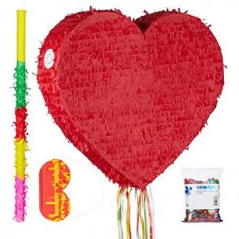 Coffret de pinatas cœur multicolores