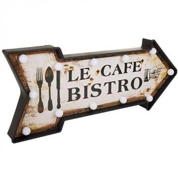 Placa luminosa “Hierro Brillante” – 27x5x65 cm, plástico blanco