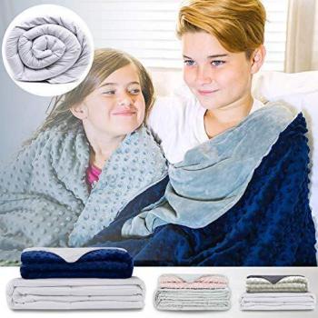 Therapeutic Weighted Blanket for Kids with Adjustable Temperature