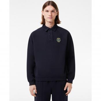 Sudadera Lacoste para hombre en Piqué, color azul marino, talla XXL