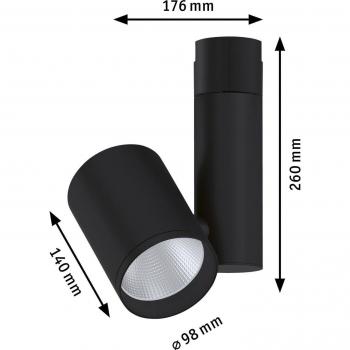 Paulmann, Wandleuchte + Deckenleuchte, Urail Spot Zeuz (3680 lm)