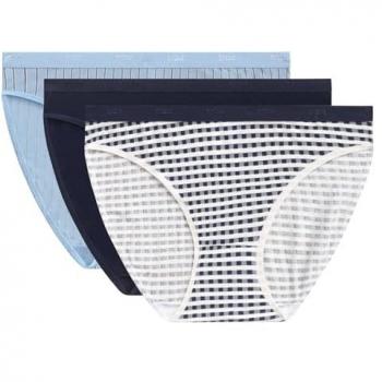 Lot triple de culottes féminines en coton