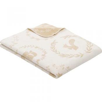 S.OLIVER JUNIOR Kinderdecke mit süßen Waldtieren – Baumwolle/Polyacryl/Polyester