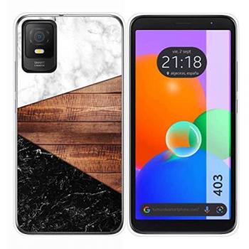 Funda de Silicona Personalizada para TCL 403 Diseño Mármol 11