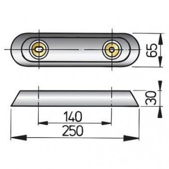 Ánodo de Aluminio 25 Vetus