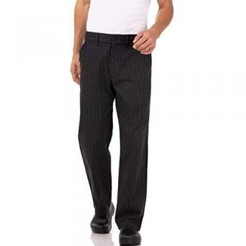 ProChef A852‑M Kochhose M in Schwarz & Grau, Fischgrätenpattern