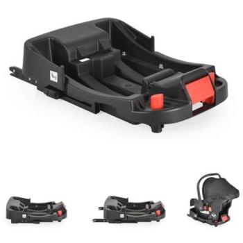 Moni Isofix-Basisstation Royal für i-Size Babyschalen (40-87 cm), schwarz, bis 13 kg