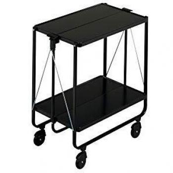 Leifheit Fold‑Away Serving Cart – Black