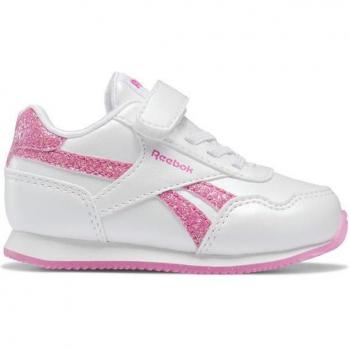 Royal Cl Jog 3.0 Reebok pour enfants, modèle bébé fille, blanc et rose