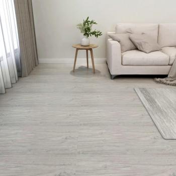 Planches de plancher PVC autoadhésives 55 pcs 5,11m² Gris clair