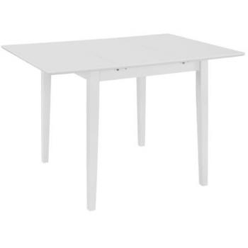 Plateau de salon élégant, blanc, extensible 80-120 cm MDF