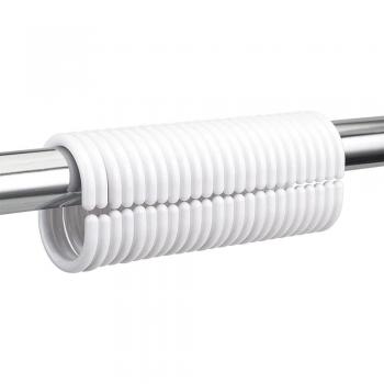 24Pcs Free Gliding Shower Curtain Rings