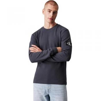 T-shirt Calvin Klein Jeans Badge Waffle a maniche lunghe
