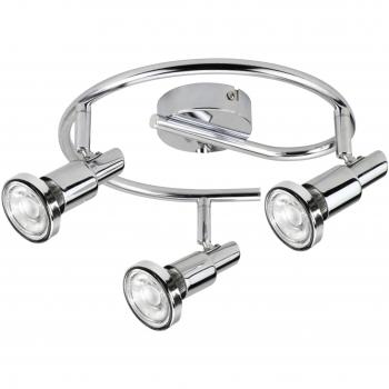 Chrom‑Metall LED-Wandleuchte „Thom“