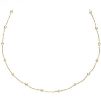 Luigi Merano Goldkette Ankerkette mit Kugeln, 585er Gold