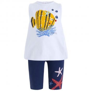 Tuc Tuc Camiseta y Leggings de Punto para Niña